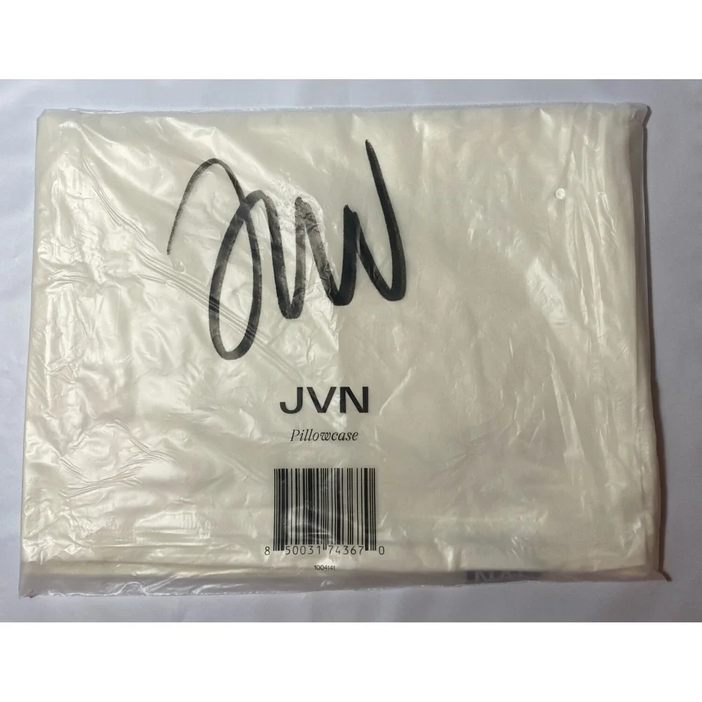 JVN Pillow Case Cover Satin Hair Care Beauty Sealed Gift Standard Ivory NEW